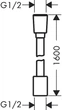 Текстильный душевой шланг HANSGROHE DESIGNFLEX 28260140 - изображение 2