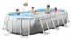 Овальный каркасный бассейн Intex 26796-0 с чашей из ПВХ и каркасом 503х274х122 см Серый (127-9-26796-0) - изображение 2