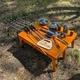 Подарунковий набір шампурів Metalzavod PN-PiknikLight кейс-стіл «Пікнік» подарунок чоловікові, куму, братові, другові, батькові, керівнику - изображение 3