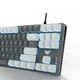 Ігрова клавіатура Aula Mechanical F3287 keycap KRGD blue, RGB, White/Grey - зображення 3