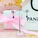 Срібні сережки з синім кристалом та прозорими камінцями Пандора Pandora 292381C01 - изображение 6
