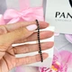 Срібний браслет Пандора Pandora в позолоті тенісного дизайну чорний 581469C02 (16) - изображение 5