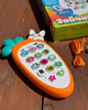 Дитяча розвиваюча іграшка - телефон WToys 80650 "Зайчик Звоня" помаранчевий Українська озвучка - изображение 2