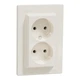 Розетка Schneider Electric ASFORA без заземления двойная крем (EPH9700123) - изображение 2