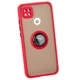 Чохол Fiji Colorframe для Xiaomi Redmi 10A матовий бампер з кільцем підставкою Red - зображення 1
