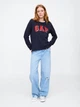 Свитшот на флисе женский GAP 767072471 M Синий (1159836118) - изображение 3