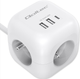 Rozgałęźnik sieciowy Qoltec Power Cube 3x AC + 2x USB + 1x USB-C PD 20W 2 m White (5901878525471) - obraz 2