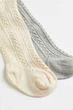 Колготки ажурні для дівчинки H&M 1075984-001 086-92 см (12-24 months) зелений - зображення 2
