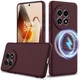 Защитный чехол Deexe Silicone Case with MagSafe для OnePlus 13 - Wine Red - изображение 1