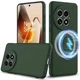 Защитный чехол Deexe Silicone Case with MagSafe для OnePlus 13 - Dark Green - изображение 1