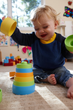 Zabawka edukacyjna Green Toys STK01R Moja pierwsza piramida (793573680792) - obraz 4