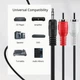 Аудио кабель шнур 3.5 джек JACK 3,5мм в 2RCA тюльпан переходник для музыки AUX - изображение 4