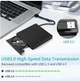Внешний USB 3.0 DVD RW CD Тонкий оптический привод Записывающий плеер для компакт дисков AmmToo проигрыватель - изображение 6