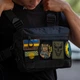 Нагрудная сумка из Cordura 1000D разгрузка мужская с системой Molle и патч-системою черная (482647772130) - изображение 2