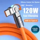 Кабель для швидкого заряджання USB Type-C 120w 7A (150 см) помаранчевий, з підсвічуванням - изображение 2