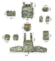 Армейская тактическая плитоноска ARTEX с быстрым сбросом Cordura 1000D мультикам - изображение 4