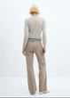 Джинсы женские в полоску MANGO 57003809 Светло-коричневый 38 KL0887 - изображение 7