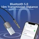 Bluetooth 5.0 ресивер Essager USB to 3.5mm Aux Adapter Car Wireless Receiver Jack Audio Music Mic Handsfree Car Kit Speaker Transmitter микрофон|свободные руки EBTEB01-JS0A Grey - изображение 2