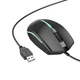 Миша BOROFONE BG10 Soaring game luminous wired mouse, дротова, ігрова, 1000DPI, USB, 1.5m, Black - зображення 3