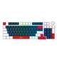Клавиатура XO KB-08 игровая, беспроводная, Wireless Tri-mode 96-key Mechanical, 1000mAh, BT5.0, RGB, 2.4GHz, Type-C, Синий+Белый+Красный - изображение 1