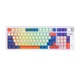 Клавіатура T-Wolf T70, ігрова, LED, Red Switch, TypeC, 2.4GHz, BT5.1, 2000mAh, 6-8h, білий, синій - зображення 1