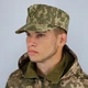 Кепка мазепинка пиксель ВСУ с кокардой, кепка армейская уставная пиксель, кепка ЗСУ 61 - изображение 1