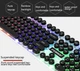 Игровая клавиатура FOREV FV-Q90 мембранная 87 клавиш радужная rgb - изображение 5