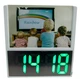 Настольные часы с фоторамкой DS-6608 зелёная подсветка 18 х 17 х 2.5 см 5.5 х 2.5 см - изображение 1