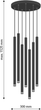 Żyrandol wiszący DPM SL-1364 7 x G9 Black (5906881231173) - obraz 2