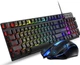 Ігрова клавіатура мембранна 104 клавіші RGB підсвітка FOREV RV-Q305S - зображення 1