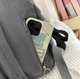 Рюкзак подростковый школьный для девочки с бантиками портфель вельветовый серый в школу с лентами рюкзаки женские городские Rentegner (AV340/3) - изображение 11
