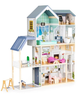 Drewniany domek dla lalek Ecotoys rezydencja XXL Maya 28 elementów (8101) (5903769974887) - obraz 1