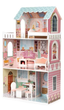 Drewniany domek dla lalek Ecotoys Barbie z zestawem mebli (D8112) (5905817000197) - obraz 1