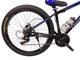 Велосипед CrossBike Everest 27.5" 15" Чорний-Синій - изображение 2