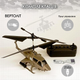 Вертолет на пульте Star Toys 19см военный с гироскопом, аккумуляторный с подсветкой 666-18A - изображение 3