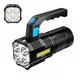 Акумуляторний світлодіодний ліхтарик TORCH BL-X508 з ручкою чорний (7108) - зображення 3