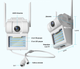 Универсальная цифровая IР камера видеонаблюдения UKC CAMERA D2 WIFI для дома и улицы белая (4914) - изображение 4
