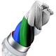 Дата кабель USB-C to Lightning 1.0m Cafule Metal PD 20W white Baseus (CATLJK-A02) - изображение 8