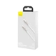 Дата кабель USB-C to Lightning 1.0m Cafule Metal PD 20W white Baseus (CATLJK-A02) - изображение 7