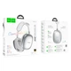 Наушники HOCO Happiness ANC noise reduction BT headphones W55 Plus |BT5.4, 65-90h, AUX/TF| Серебристые - изображение 4