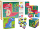 Zestaw Puzzle edukacyjnych Lean Toys Kostki Dinozaury 6w1 9 elementów 17925 (5905991007753) - obraz 2