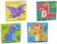 Zestaw Puzzle edukacyjnych Lean Toys Kostki Dinozaury 6w1 9 elementów 17925 (5905991007753) - obraz 3