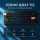 Клавіатура Механічна Ігрова Бездротова CIDOO QK61 V2 BLACK - зображення 8