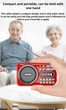 Радіоприймач / Bluetooth-колонка з акумулятором LED-дисплей MP3-плеєр USB / TF / FM / MIC-диктофон green - зображення 4