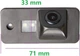 Камера заднего вида Misayeae для Audi / HD / IP68 / Черный Б/В - изображение 2