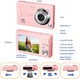 Компактный фотоаппарат CCN / 48 Мп BSI CMOS / Full HD 1080p 30fps / 16× цифровой зум / 3,0″ экран / Розовый Б/В - изображение 2