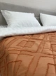 Покривало Ecotton Jacuard Orange Євро 200x220 см Стьобане Полісатин (25215_000) - зображення 4