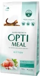 Сухой корм для котят OptiMeal Kitten с курицей 1.5 кг B1800901 - изображение 1