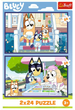 Zestaw Puzzle Trefl Zabawna Bluey 2 x 24 elementy 34446 (5900511344462) - obraz 4