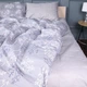 Простынь MirSon Полуторная 150х220 см 17-0813 Twigs of Spring gray Ranforce Elite (2200011495651) - изображение 1